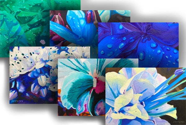 “Family of Flowers” - Set of 6 Art Prints